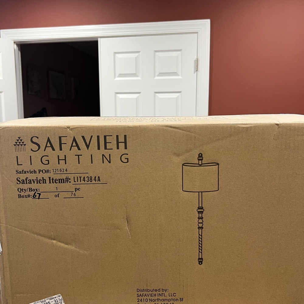 Safavieh Lighting Box with Black and White Design